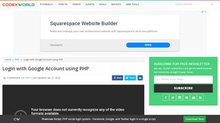 
                            12. Login with Google Account using PHP - CodexWorld