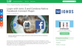 
                            7. Login with Ionic 3 and Cordova Native Facebook Connect Plugin