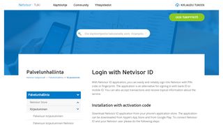 
                            5. Login with Netvisor ID – Netvisor tukiportaali