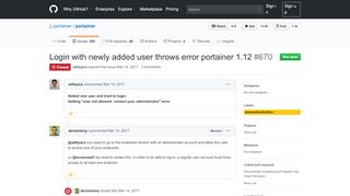 
                            2. Login with newly added user throws error portainer 1.12 · Issue #670 ...
