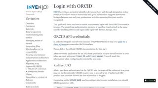 
                            7. Login with ORCID — Invenio 3.0.1rc1 documentation - Invenio v3