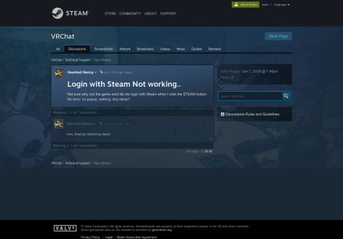 
                            12. Login with Steam Not working.. :: VRChat Technical Support