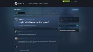 
                            9. Login with Steam option gone? :: Crossout General Discussions