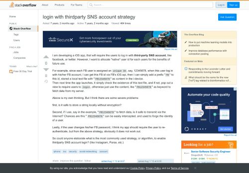 
                            13. login with thirdparty SNS account strategy - Stack Overflow