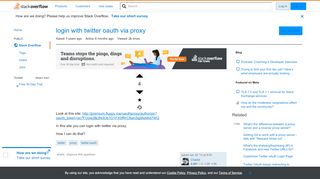 
                            1. login with twitter oauth via proxy - Stack Overflow