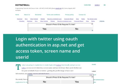 
                            7. Login with twitter using oauth authentication in asp.net and get access ...