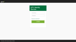 
                            7. Login with UFV Identity Service