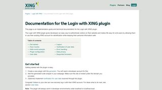 
                            4. Login with XING – documentation | XING Developer