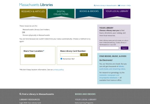 
                            12. Login With Your Library Card - Massachusetts Libraries ...