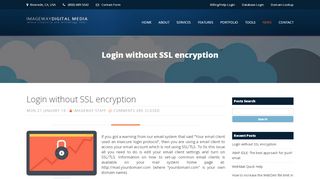 
                            9. Login without SSL encryption - Southern California and Inland ...