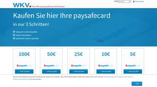 
                            12. Login - WKV - paysafecard online kaufen