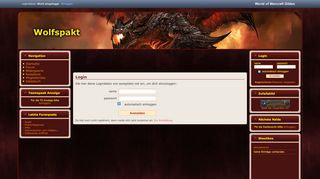 
                            5. Login - Wolfspakt [EU-Ambossar] - WoWGilden.net