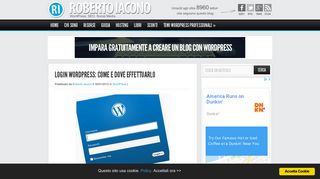 
                            2. Login WordPress: come e dove effettuarlo - Roberto Iacono