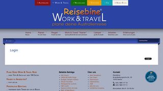 
                            1. Login - Workandtravel.Reisebine.de