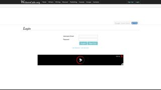 
                            1. Login | WritersCafe.org | The Online Writing Community