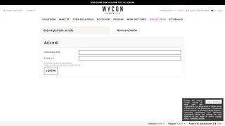 
                            1. Login - WYCON cosmetics