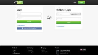 
                            2. Login - XtGem.com — Visual mobile site building tool
