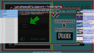 
                            11. Login Xtream IPTV ( Username + Password) Free