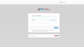 
                            13. Login | XTRF Customer Portal - Vendor Portal - RixTrans