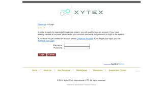 
                            3. Login - Xytex - ApplicantStack