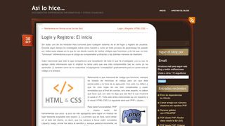 
                            6. Login y Registro: El inicio | Así lo hice... - Hugui Dugui - WordPress.com