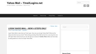 
                            2. Login Yahoo Mail - NEW! 4 Steps only - Yahoo Mail - YmailLogins.net