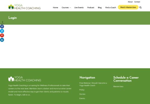 
                            6. Login - Yoga Health Coaching