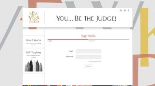 
                            6. Login - You Be the Judge - New York Festivals