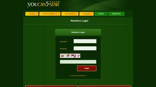 
                            1. Login - Youcan5star.com