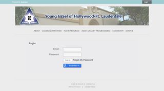 
                            2. Login - Young Israel of Hollywood