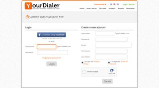 
                            6. Login - Your-Dialer.com - Low rates, great quality, no contract!