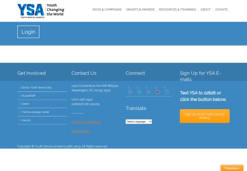 
                            4. Login YSA (Youth Service America)
