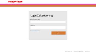 
                            3. Login Zeiterfassung