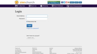 
                            10. Login | Zion Church Landover