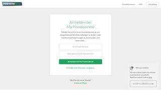 
                            7. Login zu Ihrem persönlichen Kunden Account | Powwownow