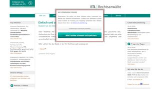 
                            7. Login zu Ihrer persönlichen WebAkte - ETL-Rechtsanwälte
