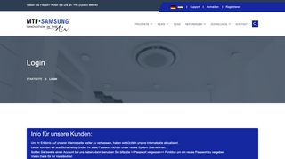 
                            3. Login zum Kunden- oder Partnerportal - MTF Samsung