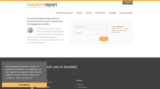 
                            1. Login - Zum maydornreport