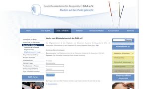 
                            11. Login zum Mitgliederbereich der DAA eV - Deutsche Akademie für ...