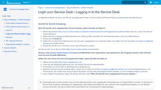 
                            4. Login zum Service Desk / Logging in to the Service Desk - Customer ...