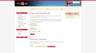 
                            7. Login zum Tipp-Spiel - www.kicktip.de: das Tipp-Portal für ...