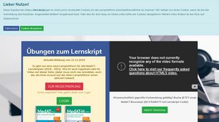 
                            10. Login zur Übungsplattform für das Lernskript