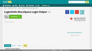 
                            13. Login2Info MocoSpace Login Helper 0.8 Free Download