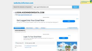 
                            4. login.agenindowisata.com at WI. AGEN INDOWISATA - Website Informer