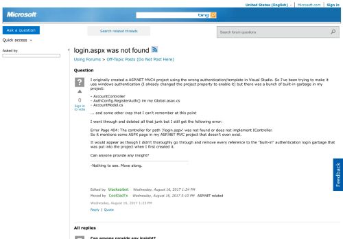 
                            12. login.aspx was not found - Microsoft