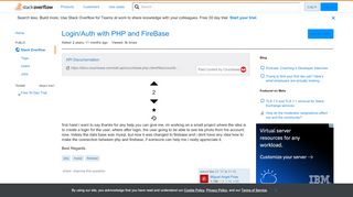 
                            4. Login/Auth with PHP and FireBase - Stack Overflow