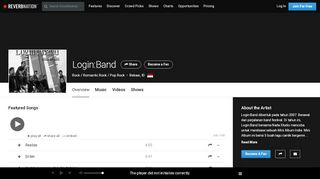 
                            9. Login:Band | ReverbNation