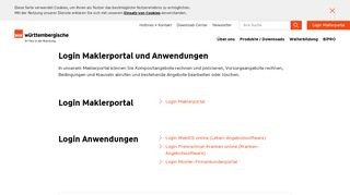 
                            7. Loginbereich | Maklervertrieb Württembergische