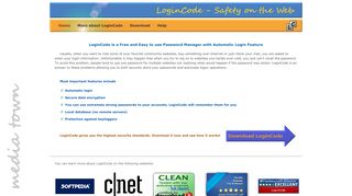 
                            9. LoginCode - Password Manager that gives you Safety on the Web