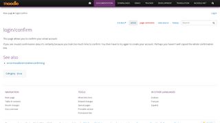 
                            12. login/confirm - MoodleDocs
